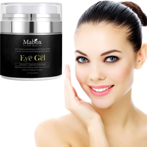 Eye Gel for Wrinkles Moisturizer, Fine Lines, Dark Circles, Puffiness and Bags With Hyaluronic Acid Refreshing Eye Cream