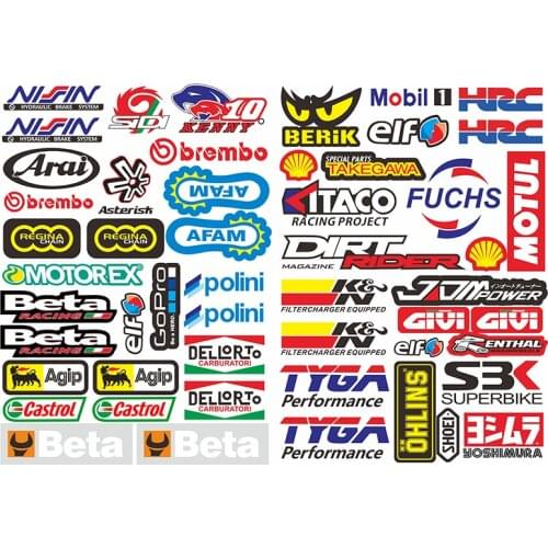 Motocross Motorcycle Stickers Decals Tank Pad Protection Emblem Badge Accessories For Honda Yamaha Suzuki Kawasaki Ktm Vespa Bmw