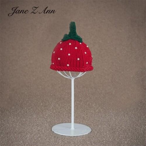 Newborn full moon 100 days children small strawberry tomato photography prop hat photo hat tiara props