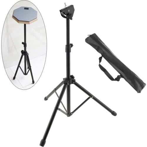 Drum Stand Full Metal Aluminum Alloy Adjustment Foldable Floor Drum Stand Holder with Carry Bag for Jazz Snare Dumb Drum