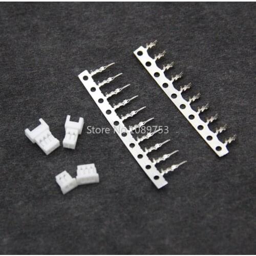 10sets Micro JST 1.25 2P 3P 4P 5P 6P Male Female Housing Plastic Connectors with Terminal Metal Pins 1.25MM