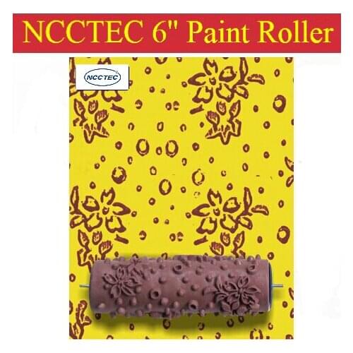 6'' NCCTEC soft rubber decorator roller FREE shipping | 150mm wall paint roller tools
