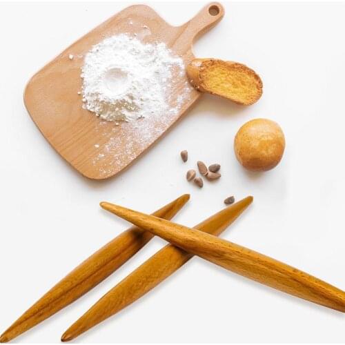 Rolling Pin Beech Wooden Non-sticky Kitchen Baking Tool Accessories for Home Noodle Dumpling Dough Cake Shop