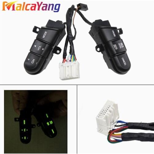 Car styling For Honda Civic 2006 2007 2008 2009 2010 Steering Wheel Cruise Control Bluetooth Switches with cables
