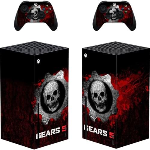 Skull Style Xbox Series X Skin Sticker for Console & 2 Controllers Decal Vinyl Protective Skins Style 1
