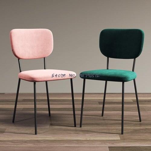 Light luxury ins net red dining chair modern nordic minimalist backrest office stool home hotel restaurant makeup chair