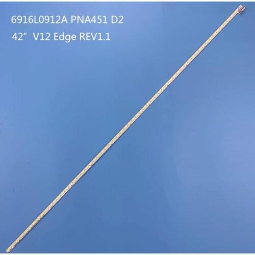 1pcs/set LED Backlight strip For LE42A70W 6922L-0016A 6916L-0912A 42"V12 Edge 6920L-0001C 42LM620T 42LM6200 42LM620S 42LM615S