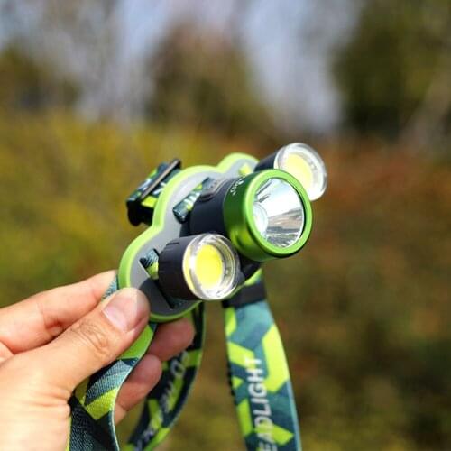 YUPARD L2 LED Flashlights Super Bright Headlamp LED Head Lamp Flashlight Torch USB Charging Outdoor Fishing Camping Flashlight