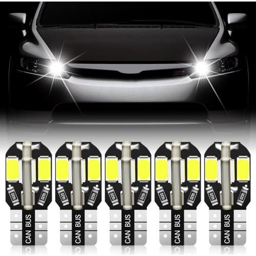 5x T10 LED W5W Car Interior Light Bulb for Nissan X-Trail T32 Rogue Qashqai J11 Terrano March Micra K13 VERSA Latio Sunny