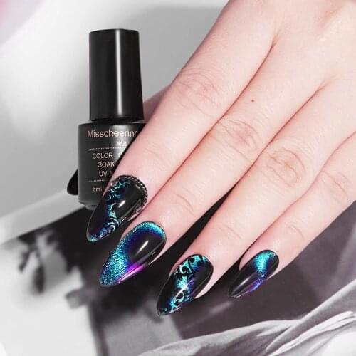 1 Jar 9D Magic Galaxy Cats Eye Uv Gel Polish 8g Chameleon Nail Art Magnetic Glitter Gel for a Manicure Phototherapy Accessories