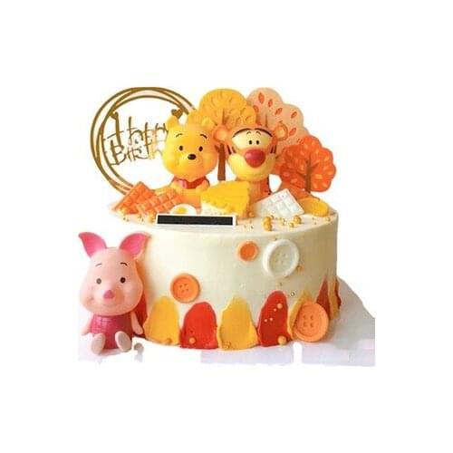 Disney Childrens Birthday Cake Decoration Winnie the Pooh Piglet Pig Tigger Birthday Articles Home Decoration