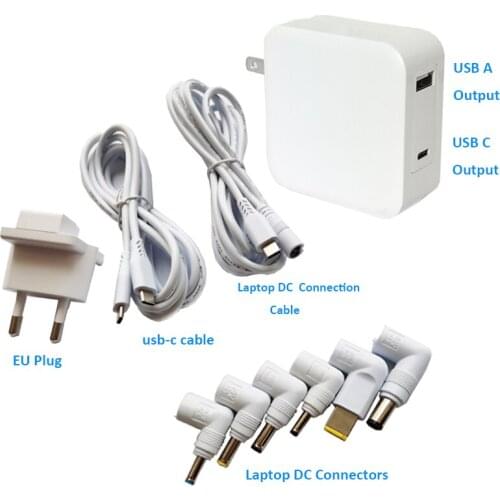 USB C Type C Laptop Charger Notebook Adapter For Phone Tablet Macbook Spectre 13 Yoga Universal Laptop Adapter