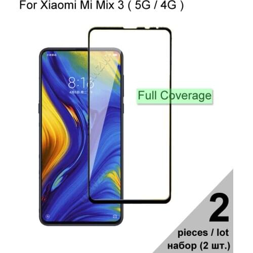 Protective Glass For Xiaomi Mi Mix 3 5G 4G Full Coverage Tempered Glass For Xiaomi Mi Mix 3 4G 5G