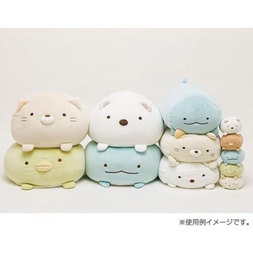 1pcs Cute Corner Bio Pillow Stuffed Animal Bear Cat Cartoon Doll Japanese Animation Sumikko Gurashi Soft Plush Toys Sofa Cushion