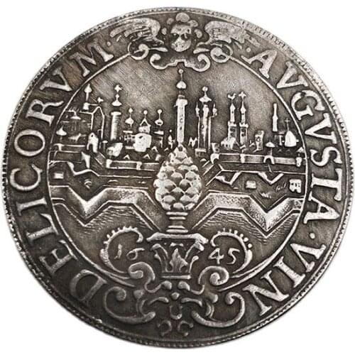 1645 Germany Commemorative Coin Collection Badge Souvenirs Home Decoration Crafts Desktop Ornaments Gifts