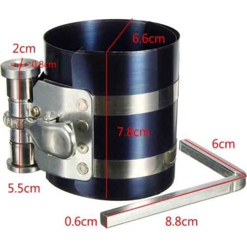 3" Car Engine Piston Ring Compressor Tool Installer Band Ratcheting 53-125mm N84F