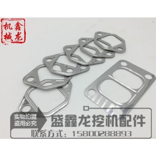 Excavator accessories, SANY SY215-8/6D34 exhaust manifold gasket, SK200-6/6E turbocharger gasket