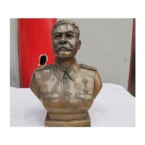 Bi002037 Bronze copper Art Politician Stalin Joseph statue