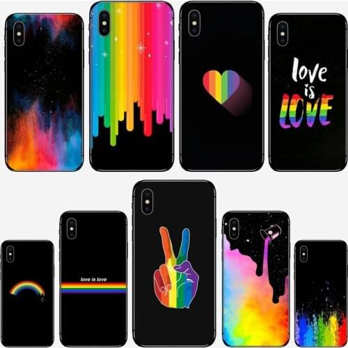 Rainbow art color painting Phone Case for iPhone 11 12 mini pro XS MAX 8 7 6 6S Plus X 5S SE 2020 XR