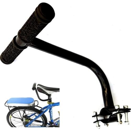 MTB Children Bike Back Safety Seat Hand Grip Handrail Handle Bar Saddle Safety Chair Armrest Cycling Rear Saddle Handlebar