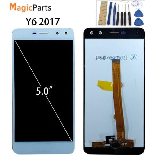 For Huawei Nova Young 4G LTE / Y6 2017 / Y5 2017 MYA-L11 MYA-L41 LCD DIsplay + Touch Screen Digitizer Assembly With Frame
