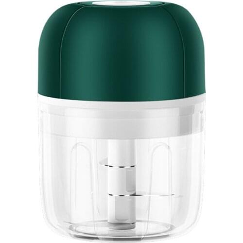 Electric Garlic Chopper Handheld Wireless Garlic Press Masher Mincer Vegetable Chili Meat Food Processor USB Blender