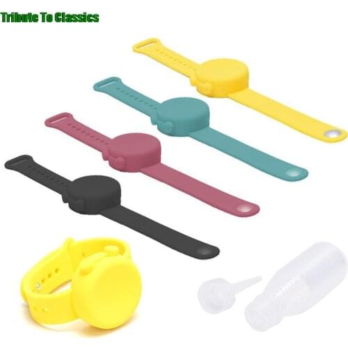 HOT SALE Adult Kid Liquid Wristband Hand Dispenser Handwash Gel Whole Sanitizing + Bottle