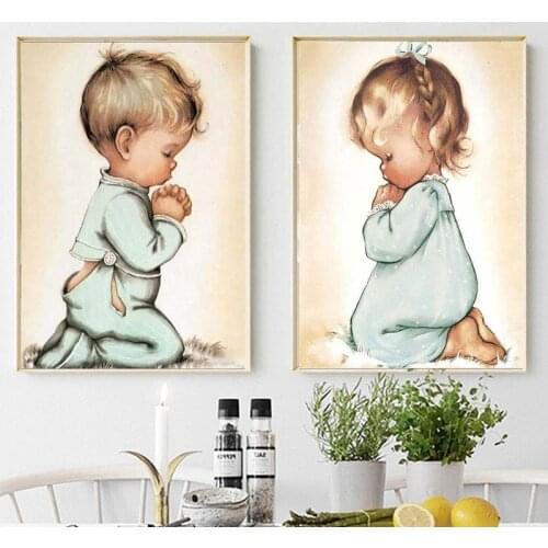 HUACAN Diamond Art Painting Portrait Diamond Embroidery Sale Kids Pictures Of Rhinestones Mosaic Decor For Home