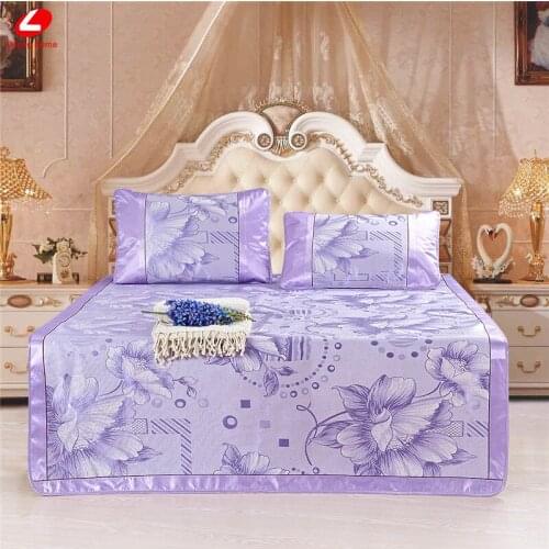 Summer bed cover 3pcs/set Fitted sheet set Jacquard Flora Summer Cool Mat bed Protection mat 180*198cm Mattress Cover bedspread