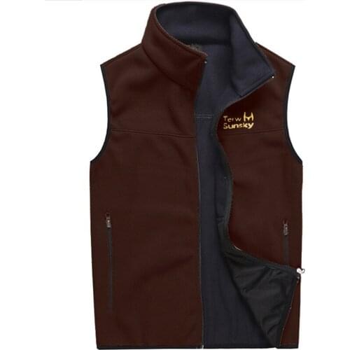 Mens Winter Fleece Keep Warm Vest Male Outdoor Camping Climbing Trekking Sleeveless Clothes Hunting Fishing Hiking Waistcoat