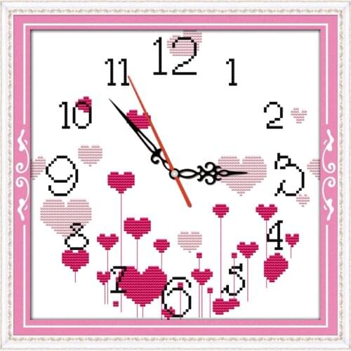 The rotation of the love cross stitch kit 14ct 11ct count print canvas wall stitches embroidery DIY handmade needlework plus