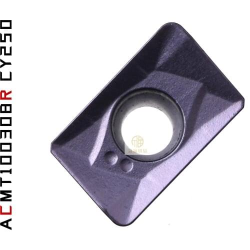 Original ACMT100308R CY250 ACMT100308 Carbide Inserts Milling Insert 10PCS/LOT ACMT 100308 R CY250 CNC Lathe Tools