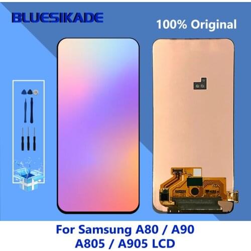 Original For Samsung Galaxy A80 A90 LCD SM-A805 A805 A805F Display Touch Screen Digitizer Assembly A905 Display For A80 LCD