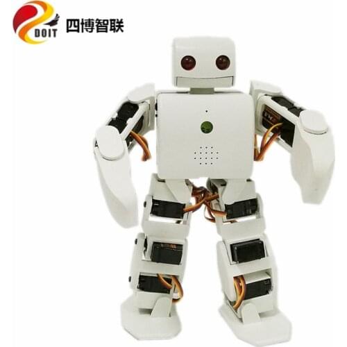 SZDOIT VIVI Mini Humanoid Robot with 18pcs Servos Multi-function Robot for Android 3D Printing Teaching Toy Model DIY