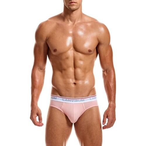 Briefs Comfortable Breathable Boy Underwear Candy Color Moderation Elastic Fit Version Cotton Soft Indpendent U Pouch Underpant