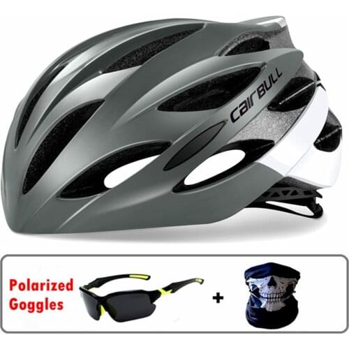 Cairbull Ultralight Cycling Helmets with Sunglasses Gift Intergrally-molded MTB Bicycle Helmet Racing Mountain Road Bike Helmet