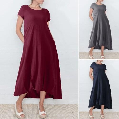 Spring 2021 casual urban casual womens cotton turtleneck big swing dress