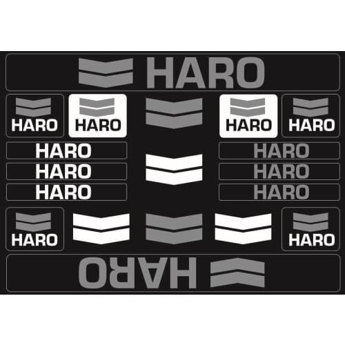 HARO Bicycle Bike Frame Decals Sticker Adhesive Graphic Vinyl Aufkleber Cycling Decals