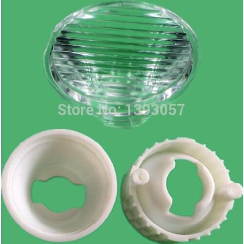 20set 20mm stripe LED lens 5/10/25/30/45/60 degree,With Black or White Holder For 1W 3W 5W High Power LED Lamp Light