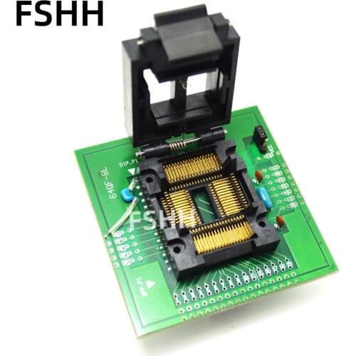 64QF-8L programmer adapter FPQ-64-1.0-08 test socket TQFP64 LQFP64 QFP64 to DIP28 adapter