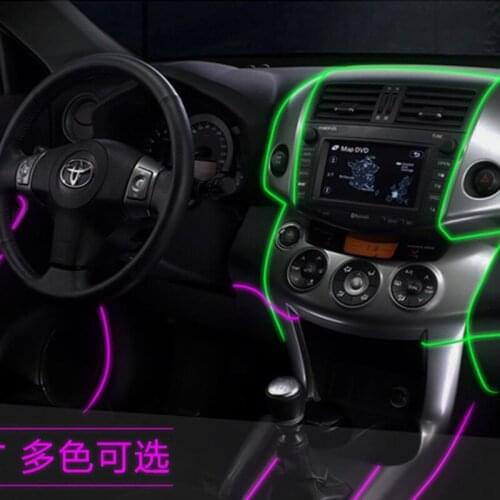 Car Atmosphere Lights EL Neon Wire Strip Auto Interior Decorative for Honda CRV Accord Odeysey Crosstour FIT Jazz City Civic JAD