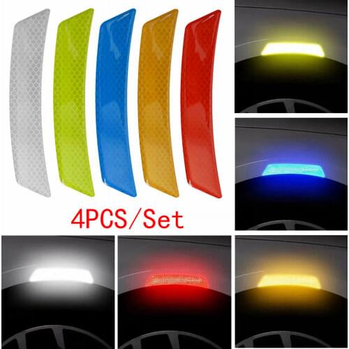 Car Reflective Stickers Wheel Eyebrow Warning Strip For MINI F55 F56 F60 R60 Hyundai Nissan Ford Peugeot KIA Toyota BMW VW Audi