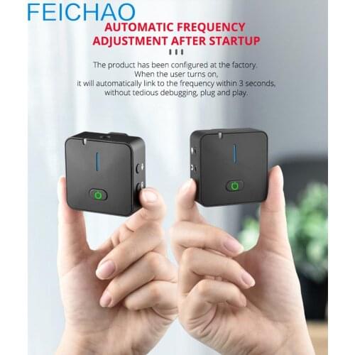 MX5 50M 2.4G Wireless Recording Microphone System with Transmitter Receiver Clip-on Lavalier Mic for Vlog Video Mobile Phone