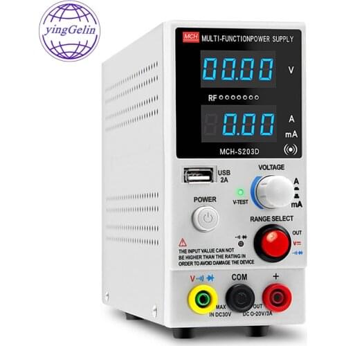 MCH-S203D 20V 3A Switching DC Power Supply for Laptop And Cellphone Maintenance With Multimeter Features