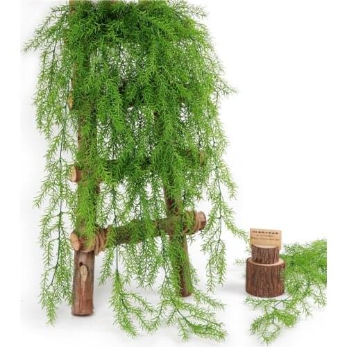 105cm Artificial Plants Green Pine Needles Vine Wall Hanging Home Wedding Decor Garden Living Room Club Bar Decorated Green Ivy