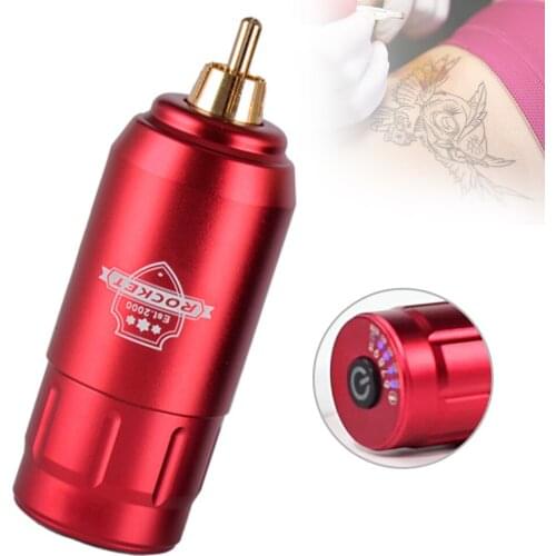 Professional Mini Tattoo Power Supply Wireless Black Red Silver Portable Tattoo Rotating Machine Pen Tattoo Supplies