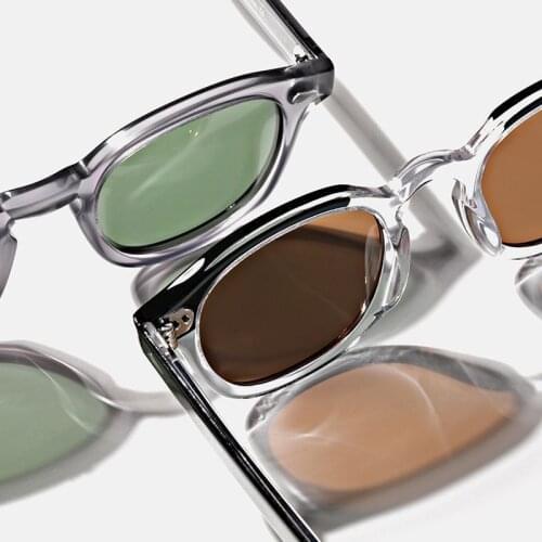 Johnny Depp LEMTOSH Sunglasses Men Polarized Vintage Round Imported Acetate Sun Glasses Women Prescription Eyewear Oculos