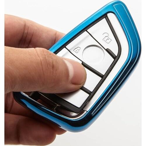 Soft TPU Car Key Case Cover Skin For BMW X5 F15 X6 F16 G30 7 Series G11 X1 F48 F39 FOB Key Chain Accessories Car Styling