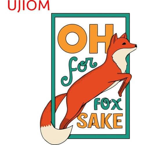 UJIOM Wall Stickersoh For Fox Sake Decoration Home Office Sticker Accessories Wallpaper Room Waterproof Home Decor Art Decals