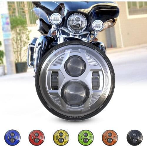 NEW LED 7'' motorcycle LED headlight 7inch round projector bike lamp 7 inch head light for 2001-2006 Heritage Softail Classic